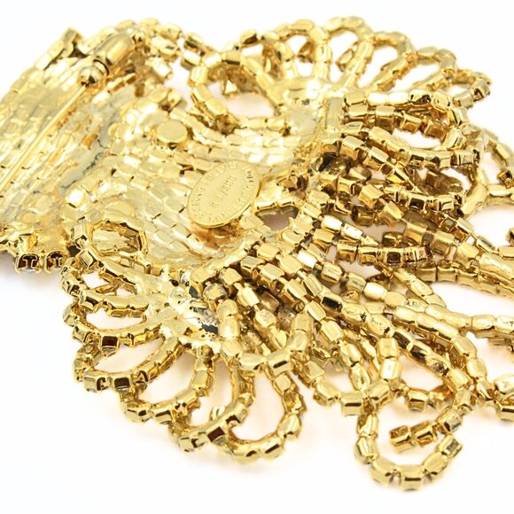 Magnificent Kirks Folly Limited Edition 131/300 Large Santa Klaus Rhinestones Br - Picture 8 of 11